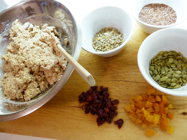 Nutty Buddy Bran Muffins, added goodies