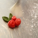 Brush away any traces of flour...