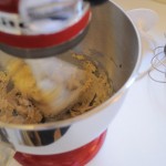 Mixing, butter, sugar, vanilla...