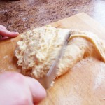 Work dough until smooth but sticky.