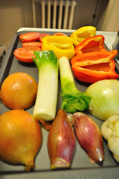 Vegetables, ready for roasting