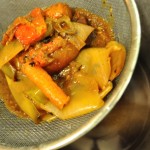 Straining after cooking