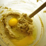 Cream together butter, sugar, eggs & vanilla