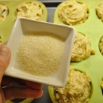 Sprinkle top with course sugar...