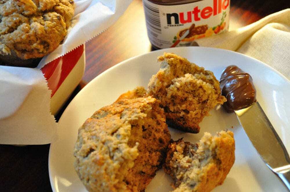 Banana Muffins & Nutella - Food Gypsy