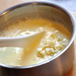 Melt chocolate in heated custard.