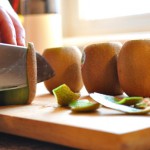 Prep the fresh fruit.