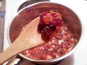 One cranberries burst, remove from heat & add Grand Marnier - Food Gypsy Once cranberries burst, remove from heat & add Grand Marnier - Food Gypsy