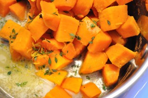 Mash the champ while the sauce reduces - Food Gyspy