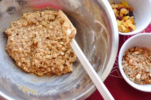 Mix the wet with the dry then add the toasted & the fruit - Food Gypsy