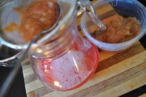 Straining the juice - Food Gypsy