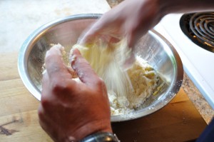 Incorporate wet ingredients - Food Gypsy