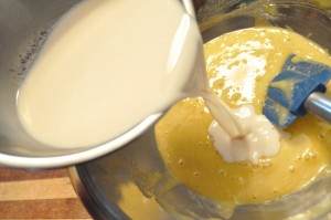 Mixing the custard - Food Gypsy