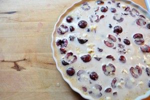 Clafoutis, ready to go in the oven - Food Gypsy