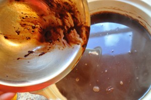 Pour sauce over batter and bake - Food Gypsy