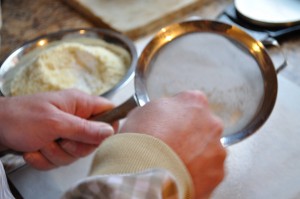 Sift dry ingredients - Food Gypsy