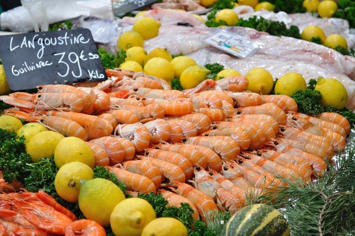Seafood on display, Les Halles - Food Gypsy