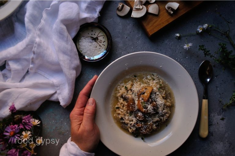 Mushroom Risotto Recipe, Food Gypsy-0920