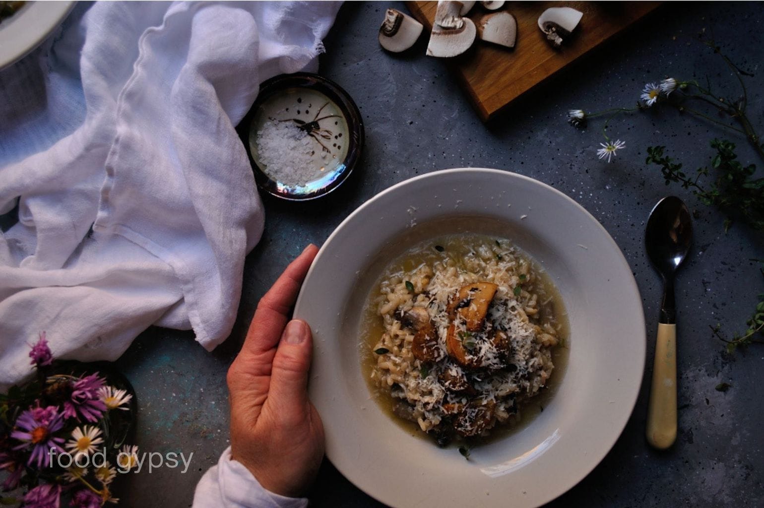 Mushroom Risotto Recipe, Food Gypsy-0920