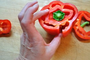 Cut side of pepper - Food Gypsy Cut side of pepper - Food Gypsy