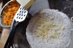 Grate cold butter - Food Gypsy