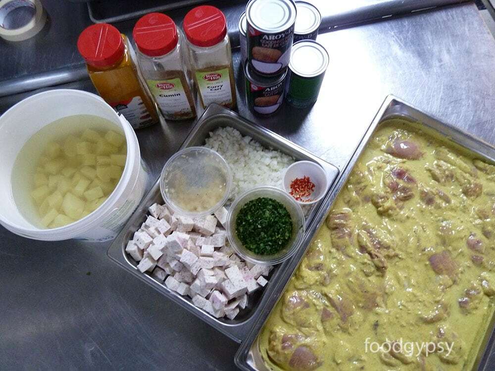 Trini Roti mise en place - Food Gypsy
