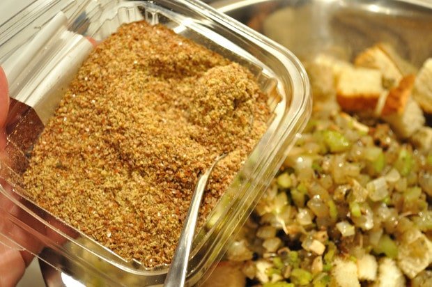 Stuffing, adding healthy flax - Food Gypsy