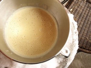 Redneckin' it, ice cream cooling in the snow - Food Gypsy