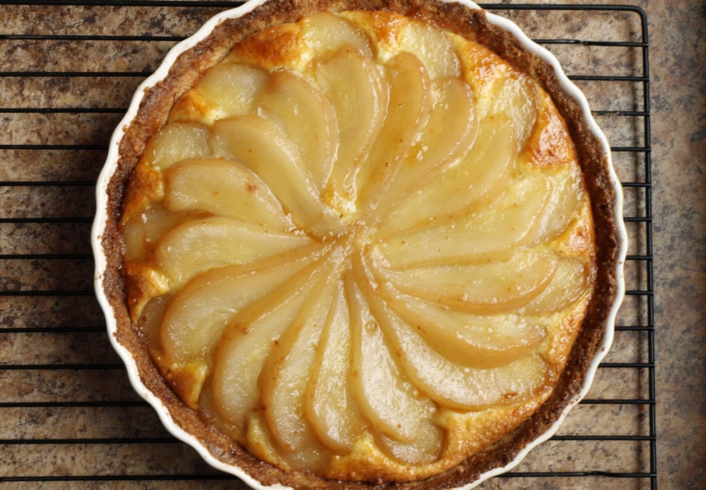 Almond Pear Tart - Food Gypsy