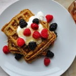 Oatmeal Flax Waffles - Food Gypsy