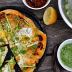 Breakfast Pizza, Eggs, Adobro Romesco & Asparagus - FG