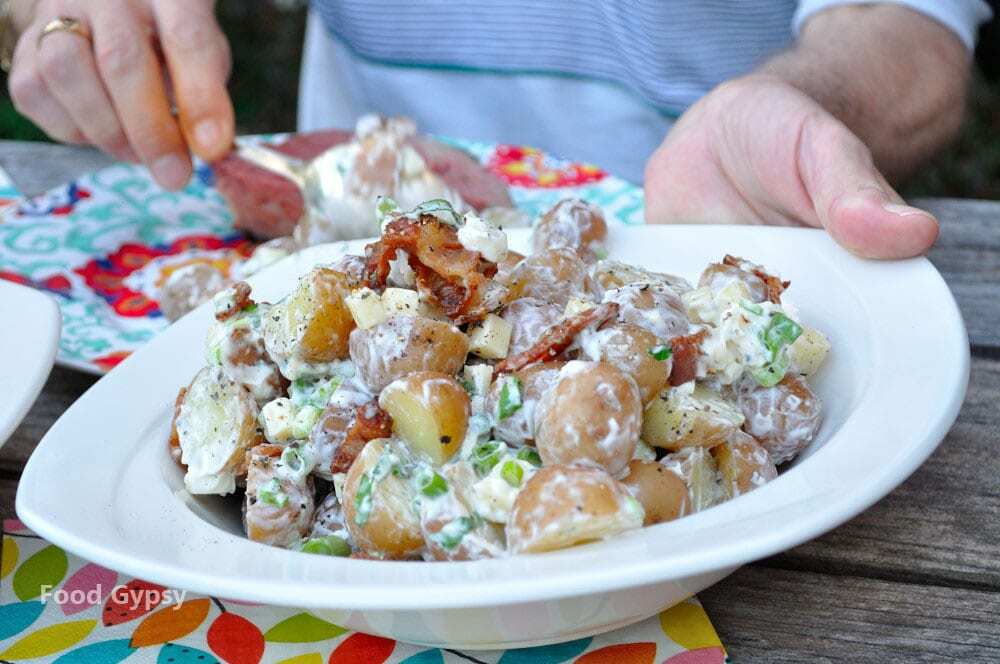 Loaded Baked Potato Salad - Food Gypsy
