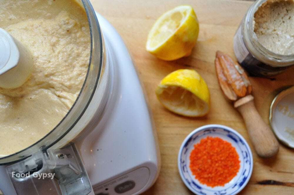 Red Lentil Hummus, Lead - Food Gypsy