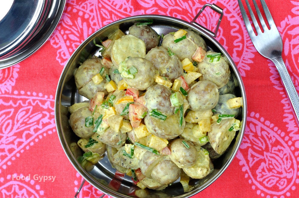 Curried Potato Salad - Food Gypsy