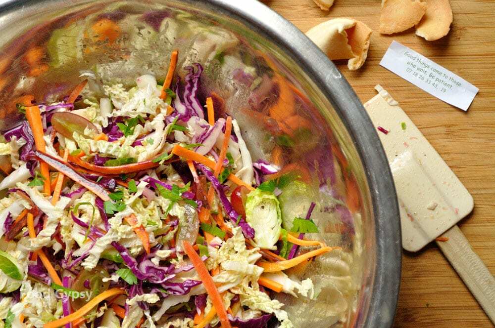 Sweet & Sour Slaw with Honey Vinaigrette - Food Gypsy