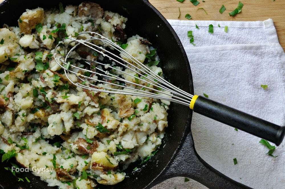 Smashed Roasted Garlic Potatoes - Food Gypsy