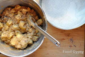 Apple Rum Raisin Cake, batter.