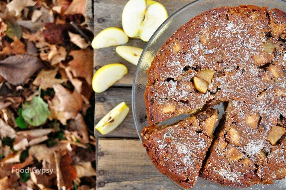 Apple Rum Raisin Cake - Food Gypsy