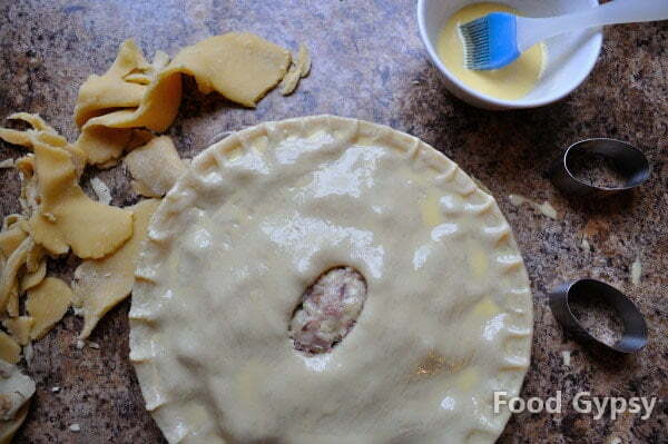 Double Duck Tourtiere, egg washed - FG