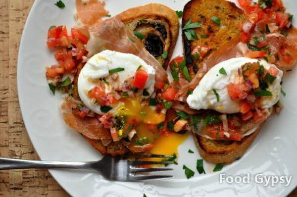 Breakfast in Tuscany, Italian Poached Eggs,, Food Gypsy