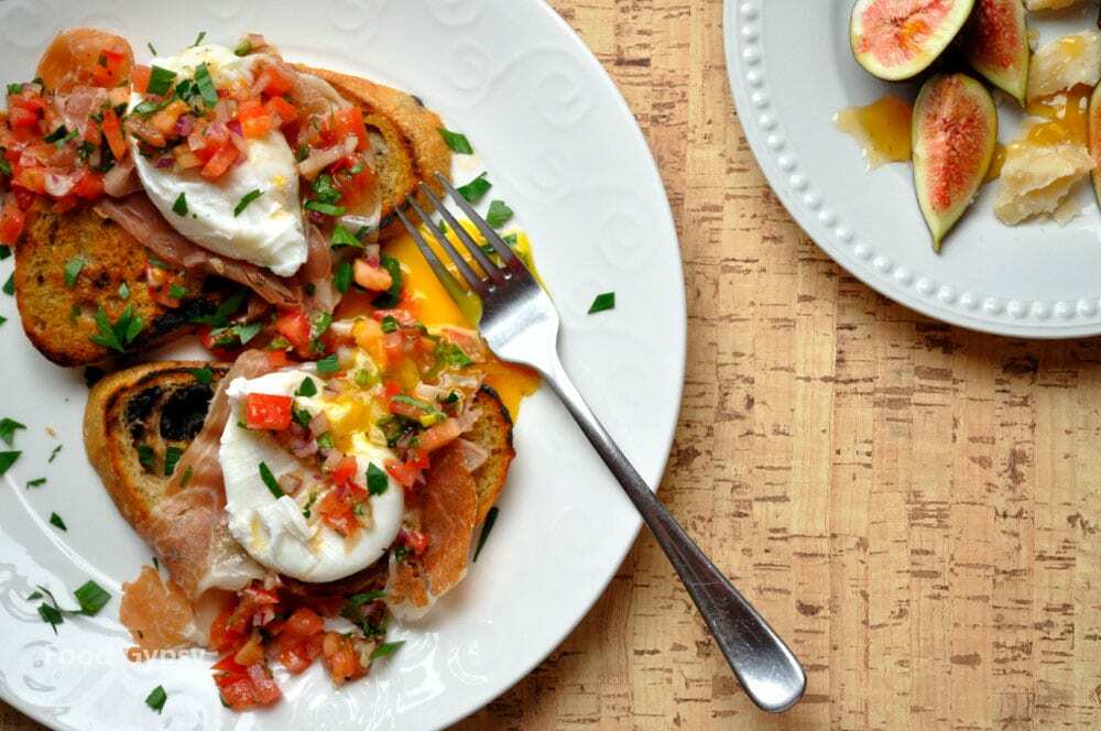 Breakfast in Tuscany, Italian Poached Eggs, Food Gypsy