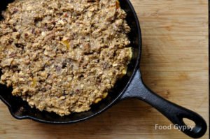 Peach Bourbon Crisp, Topped - FG