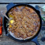 Peach Bourbon Praline Crisp - Food Gypsy