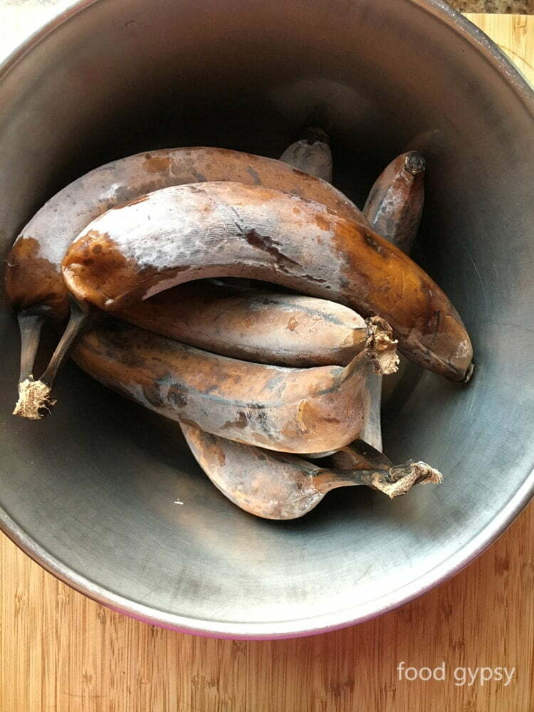 Frozen bananas make the best Banana Bread