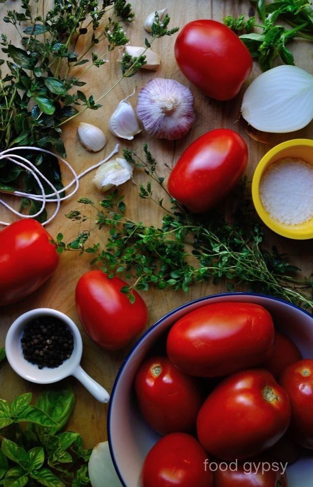 Classic Tomato Sauce, Ingredients - Food-Gypsy