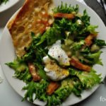 Friseé Salad with Lardons, Poached Egg, Food Gypsy