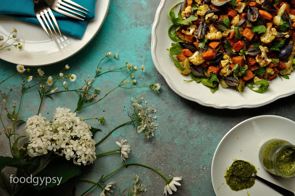 Sweet Potato Cauliflower Salad, Food Gypsy