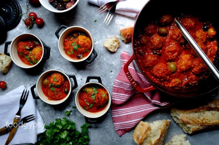 Spanish Meatballs Saffron Tomato Sauce, Food Gypsy