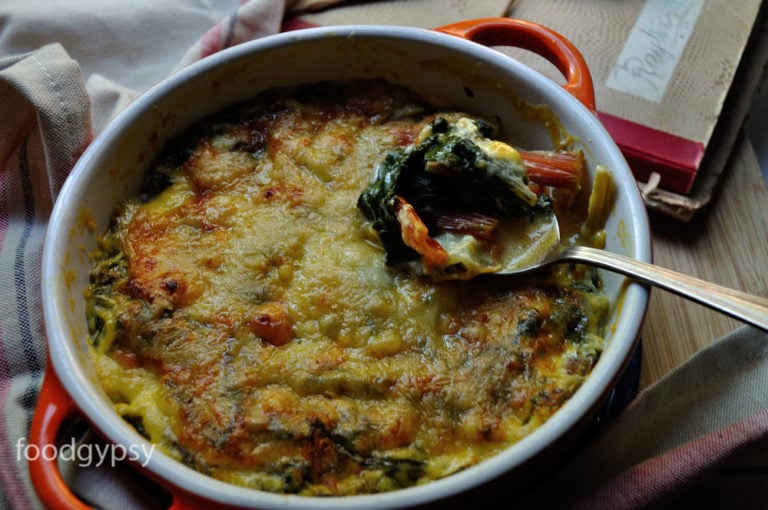 Swiss Chard au Gratin, Food Gypsy
