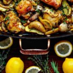 Jerusalem inspired Lemon Garlic Chicken and Potatoes, Food Gypsy